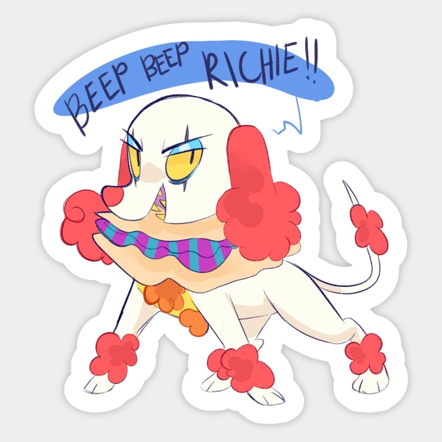 BEEP BEEP RICHIE Sticker by Waackery